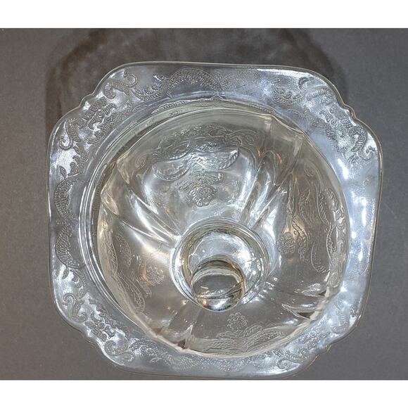 Vintage Covered Butter Cheese Dish Madrid Pattern - Picture 6 of 6